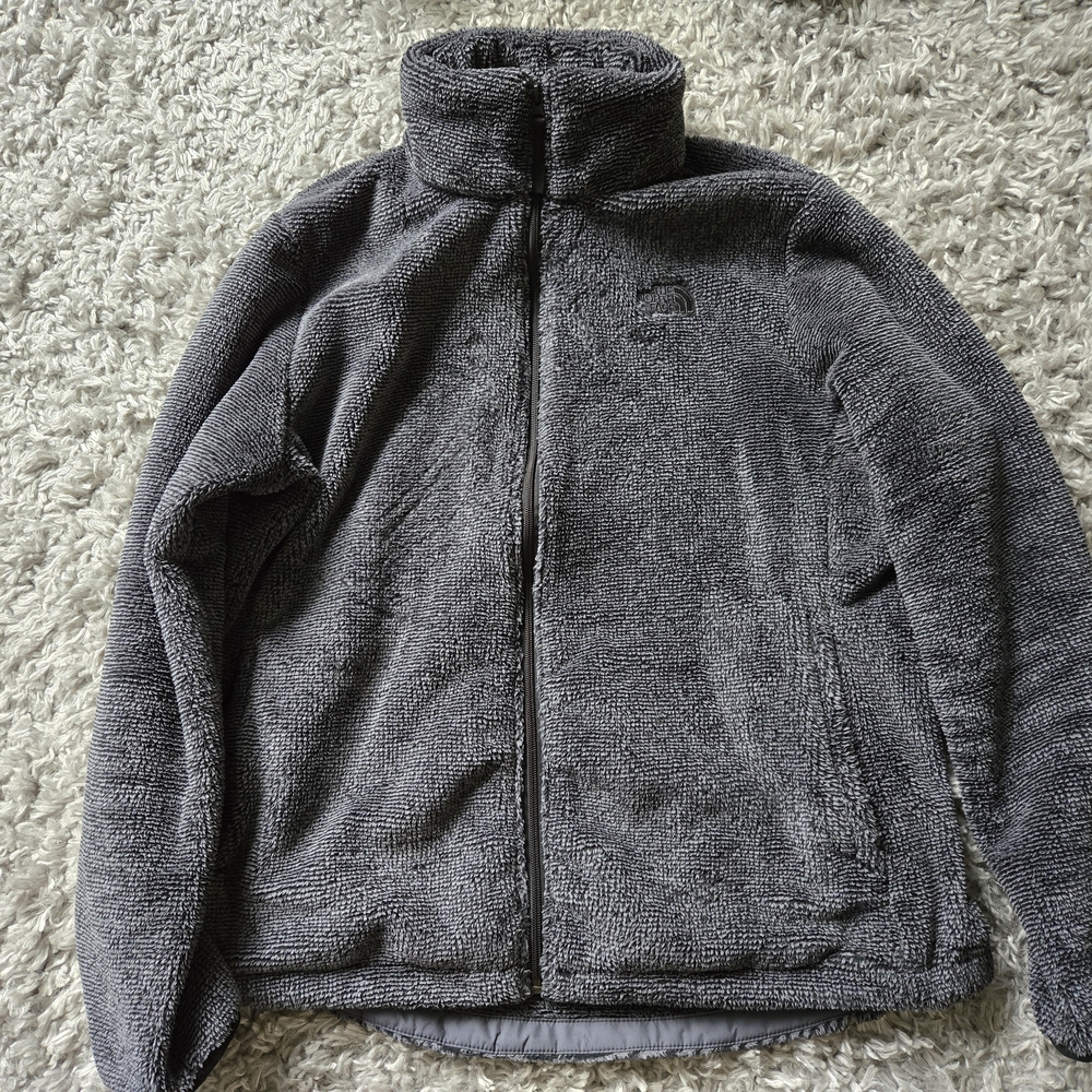Gray Fleece Zip-Up Jacket